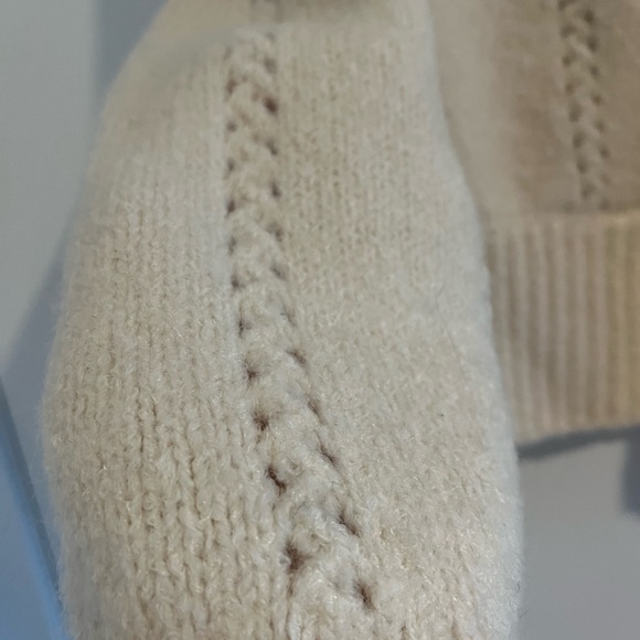 ASTR label cream sweater wrap around wool blend - Picture 3 of 5